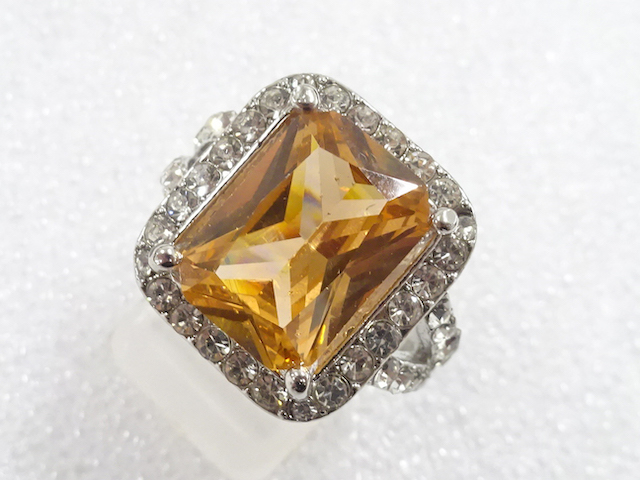 COLORED STONE FASHION RING / JP SIZE 14